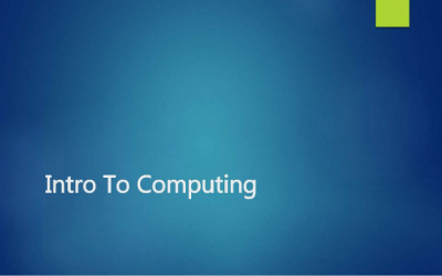 Introduction to Computing- Digital Literacy